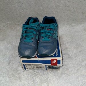 Kids Blue New Balance 574 Sneakers 4y